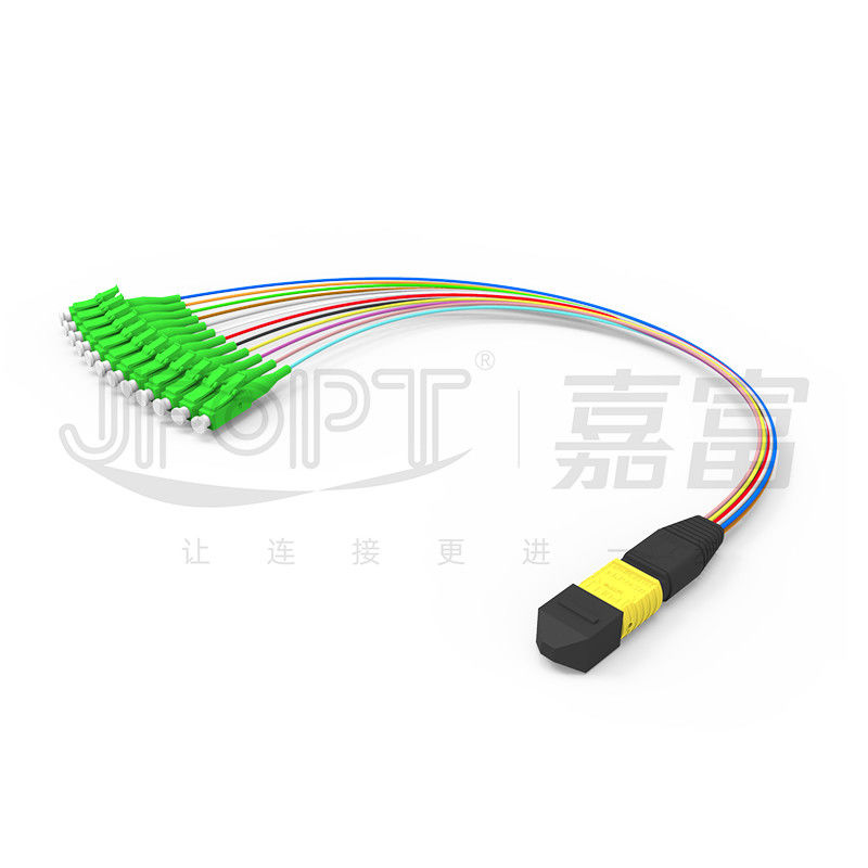 MTP-12 * Kern OS2 G657A1 G657A2 0.9mm des LC-Faser-Optikpullover-12 Furcations-Niederlassung