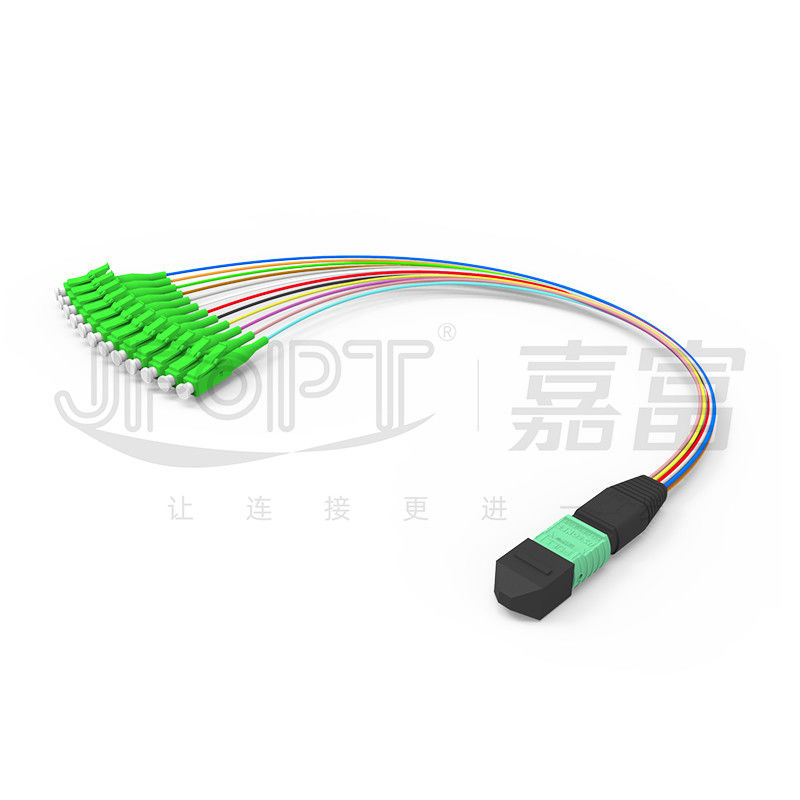 MTP-12 * Kern OS2 G657A1 G657A2 0.9mm des LC-Faser-Optikpullover-12 Furcations-Niederlassung