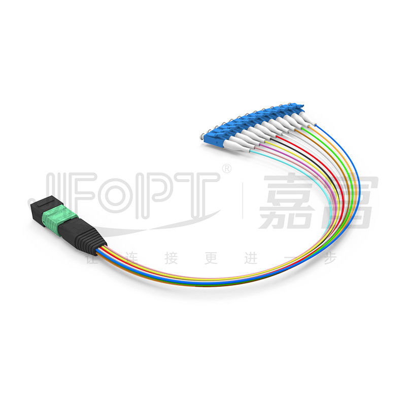 MTP-12 * Kern OS2 G657A1 G657A2 0.9mm des LC-Faser-Optikpullover-12 Furcations-Niederlassung