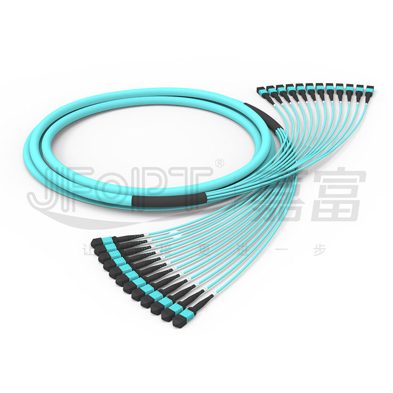 288 Kabel OFNR OFNP MPO PC Faser-Optikstamm der Kern-12 der Untereinheits-OM3-300 Mpo in mehreren Betriebsarten