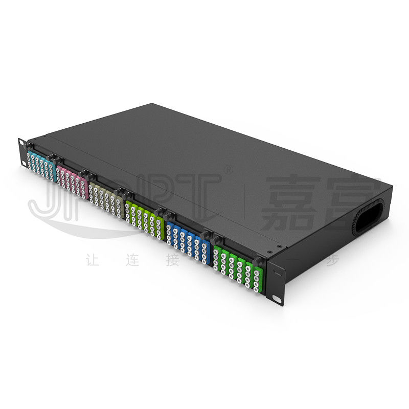 Standard-Schalttafel der Faser-1U Kerne 19 Zoll-144 mit Kassetten 6PCS MPO-LC 24F MPO