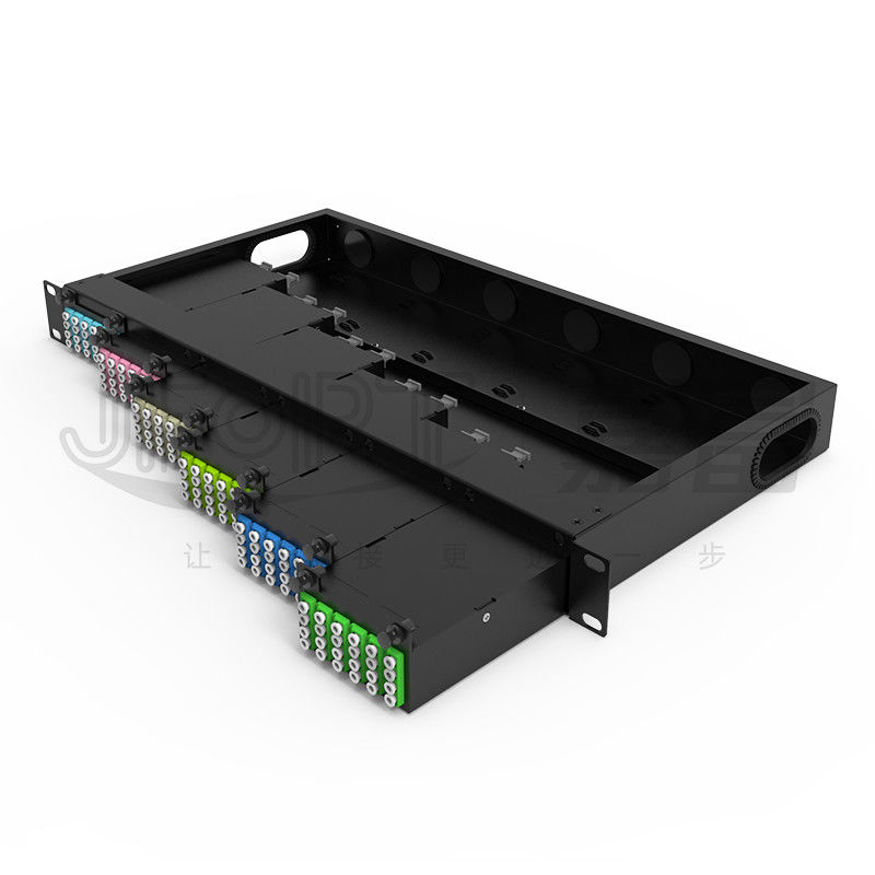 Standard-Schalttafel der Faser-1U Kerne 19 Zoll-144 mit Kassetten 6PCS MPO-LC 24F MPO