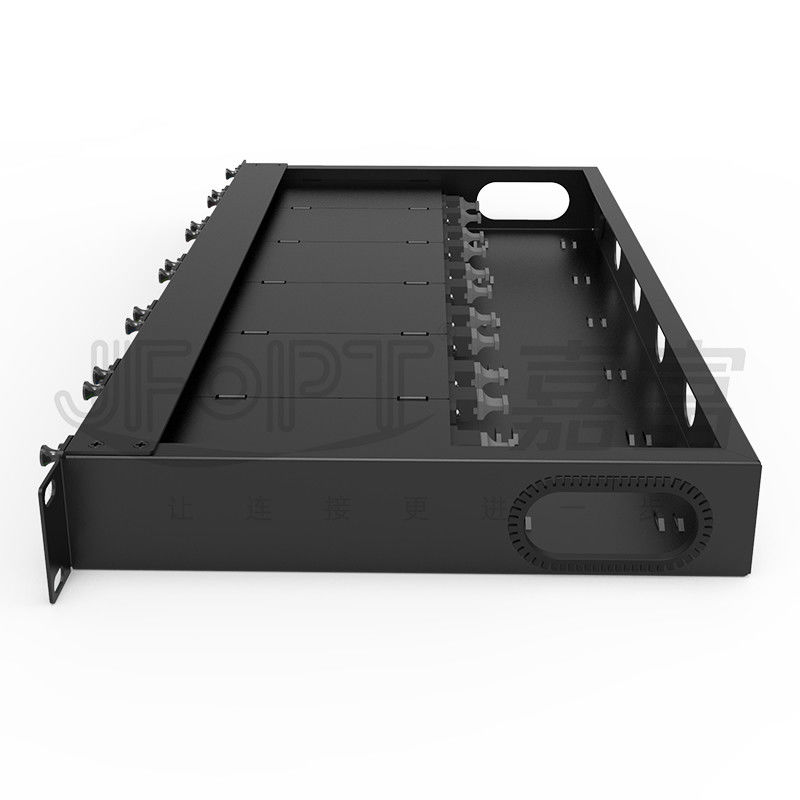 Standard-Schalttafel der Faser-1U Kerne 19 Zoll-144 mit Kassetten 6PCS MPO-LC 24F MPO