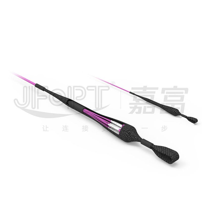 Gepanzerter InnenLichtwellenleiter-gepanzertes Verbindungskabel 3.0mm MPO MTP 3.5mm 4.0mm