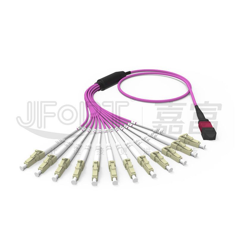 Gepanzerter InnenLichtwellenleiter-gepanzertes Verbindungskabel 3.0mm MPO MTP 3.5mm 4.0mm