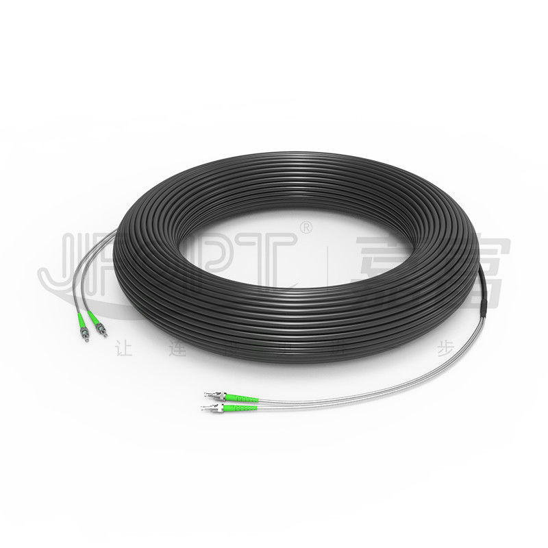 Einzelne gepanzerte taktische Fasern des Lichtwellenleiter-2-4 taktisches Ofc-Kabel kundengerecht
