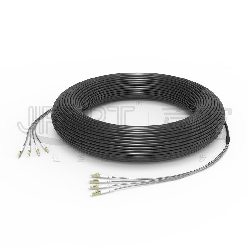 Einzelne gepanzerte taktische Fasern des Lichtwellenleiter-2-4 taktisches Ofc-Kabel kundengerecht