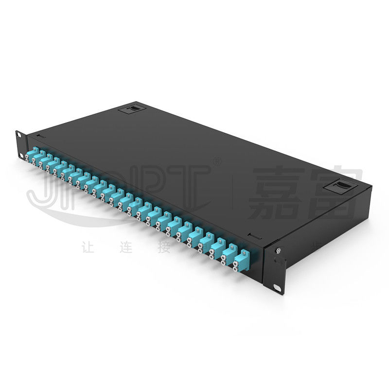 gestell-Berg-Schalttafel LC 1U ToolLess Schalttafel-24 betreiben Port48 Fasern