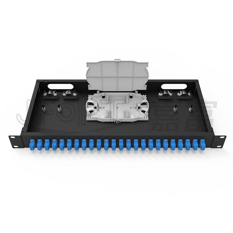 gestell-Berg-Schalttafel LC 1U ToolLess Schalttafel-24 betreiben Port48 Fasern