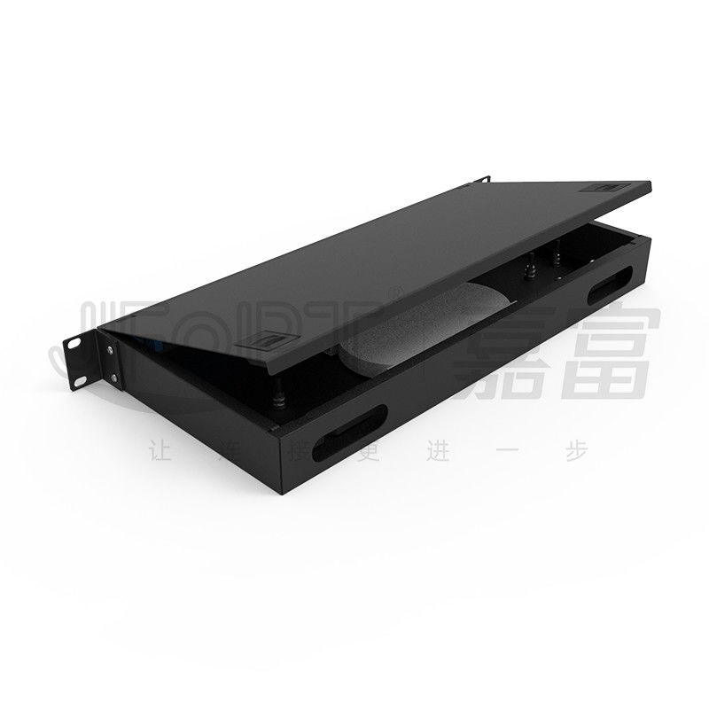 gestell-Berg-Schalttafel LC 1U ToolLess Schalttafel-24 betreiben Port48 Fasern