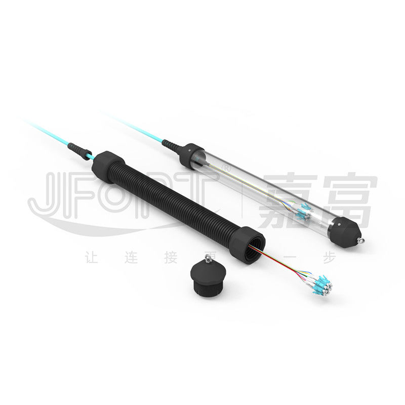 LC/UPC-LC/UPC Patch Cord 12-96 Kerne G652D/G657A1/G657A2 eng buffert mit Zieh-Auge-Kit
