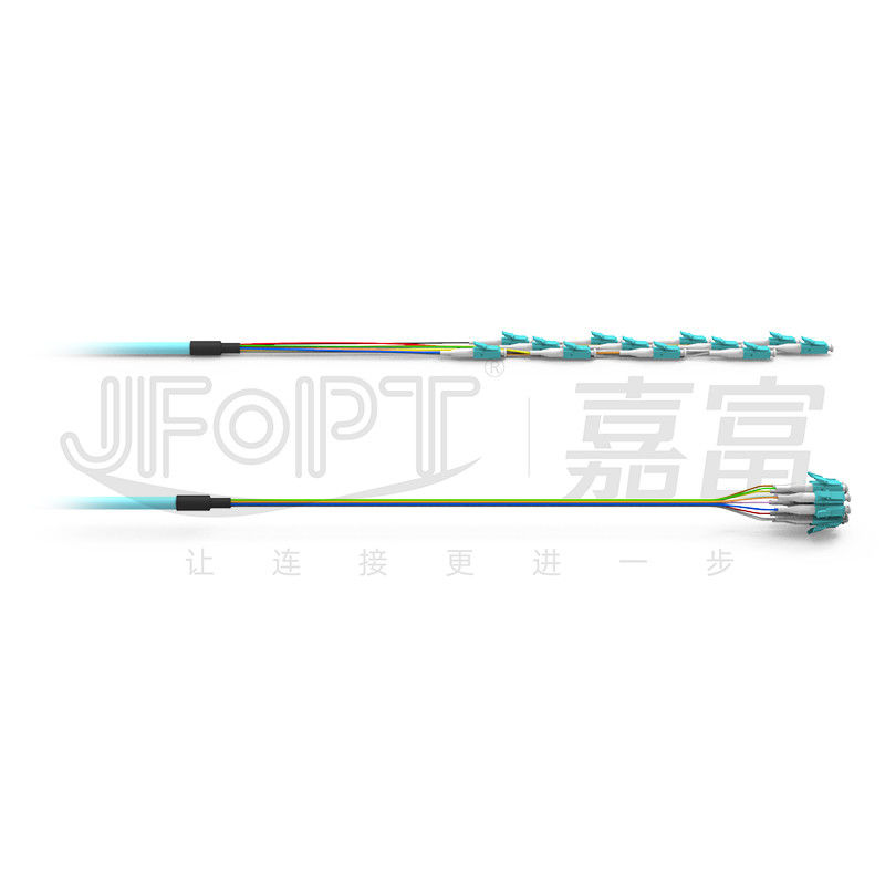LC/UPC-LC/UPC Patch Cord 12-96 Kerne G652D/G657A1/G657A2 eng buffert mit Zieh-Auge-Kit