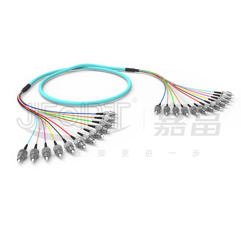 10 Gigabit Bandverzweigung Multimode Patch Cord 2-24 Kerne OM3/OM4 Aqua LSZH Verzweigung 2.0/3.0mm
