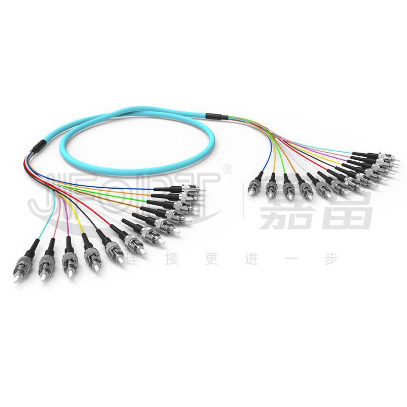 10 Gigabit Bandverzweigung Multimode Patch Cord 2-24 Kerne OM3/OM4 Aqua LSZH Verzweigung 2.0/3.0mm