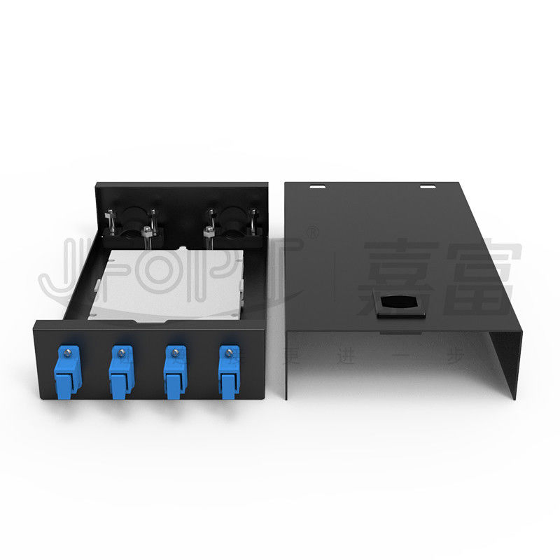 SC/LC/FC/ST 4-Kern-Lach-Typ Glasfaser-Termination Box mit niedrigem Verlust Telekommunikationsgrad