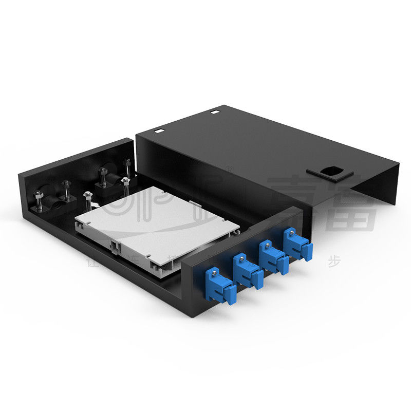 SC/LC/FC/ST 4-Kern-Lach-Typ Glasfaser-Termination Box mit niedrigem Verlust Telekommunikationsgrad