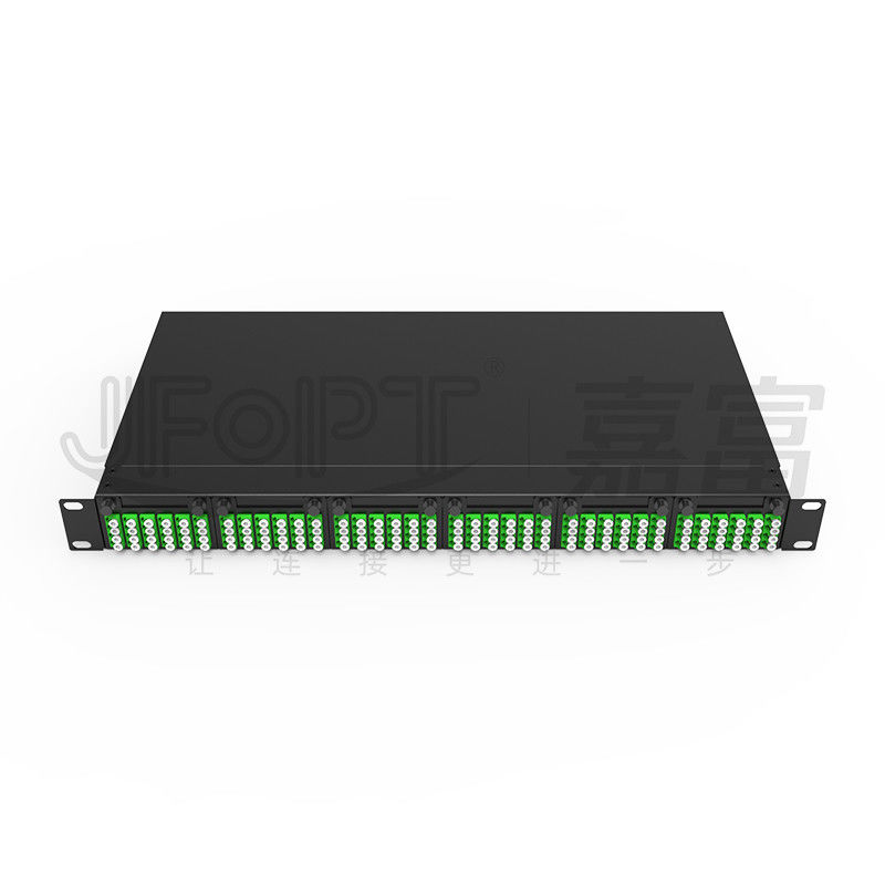 Modulares Fahrwerk mit hoher Dichte für LC-Vierfachadapter MPO SM SL 144-Kern-MPO-LC-Patch-Panel