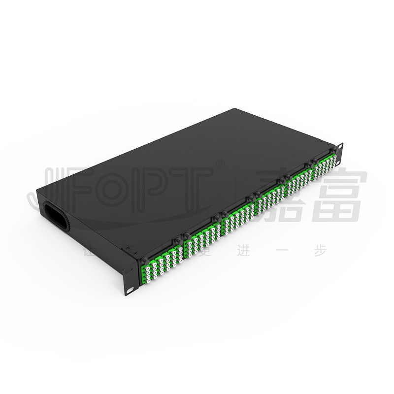 Modulares Fahrwerk mit hoher Dichte für LC-Vierfachadapter MPO SM SL 144-Kern-MPO-LC-Patch-Panel