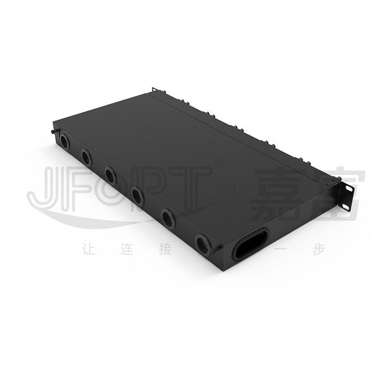 Modulares Fahrwerk mit hoher Dichte für LC-Vierfachadapter MPO SM SL 144-Kern-MPO-LC-Patch-Panel