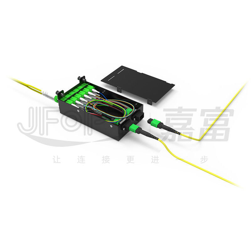 Modulares Fahrwerk mit hoher Dichte für LC-Vierfachadapter MPO SM SL 144-Kern-MPO-LC-Patch-Panel