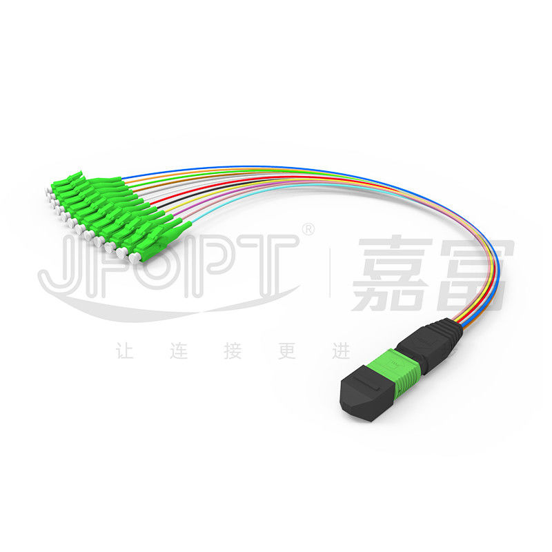 MPO-LC 0,9mm 12Cores Breakout Kabel angepasste Länge SM G657a1 Faser Mehrfaser Modul Box Adapter Patch Cord