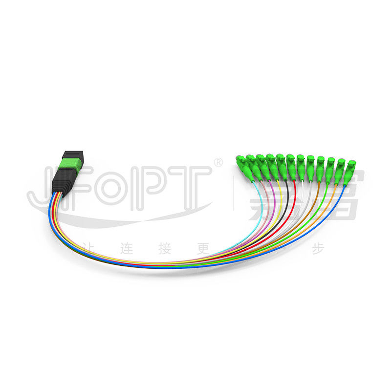 MPO-LC 0,9mm 12Cores Breakout Kabel angepasste Länge SM G657a1 Faser Mehrfaser Modul Box Adapter Patch Cord