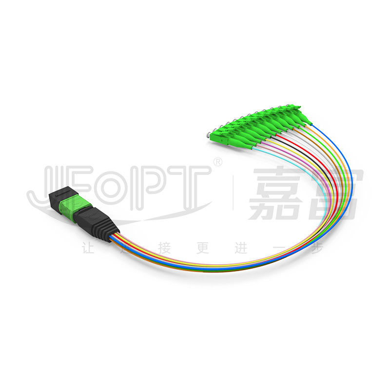 MPO-LC 0,9mm 12Cores Breakout Kabel angepasste Länge SM G657a1 Faser Mehrfaser Modul Box Adapter Patch Cord